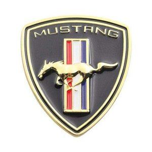 Brand New Golden Ford Mustang Emblem Metal Logo